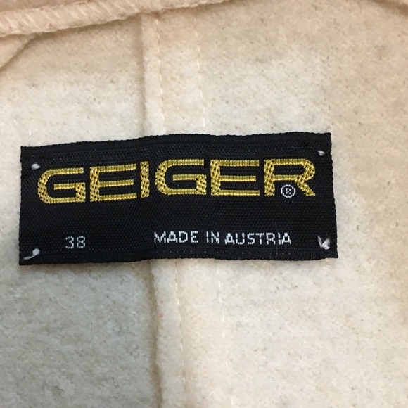 Geiger Cream colored Button down Jacket 38 - Picture 6 of 7